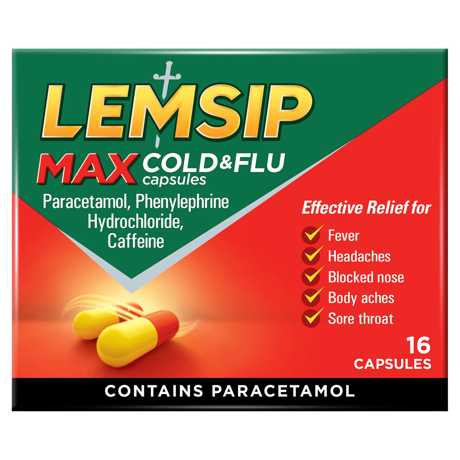 Lemsip Max Cold & Flu Capsules Lemsip Max Cold & Flu Capsules